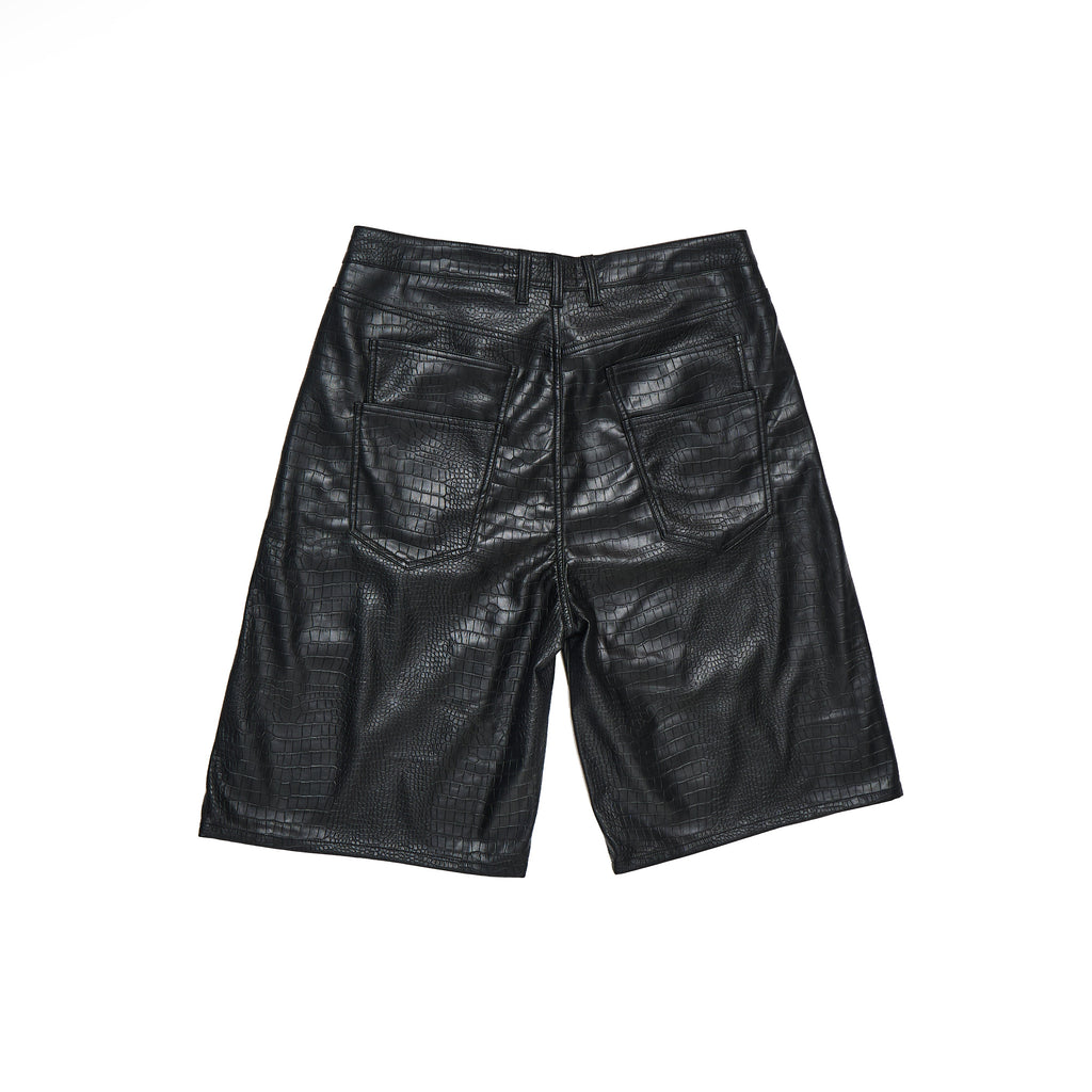 CAPRI CROC LEATHER JORTS