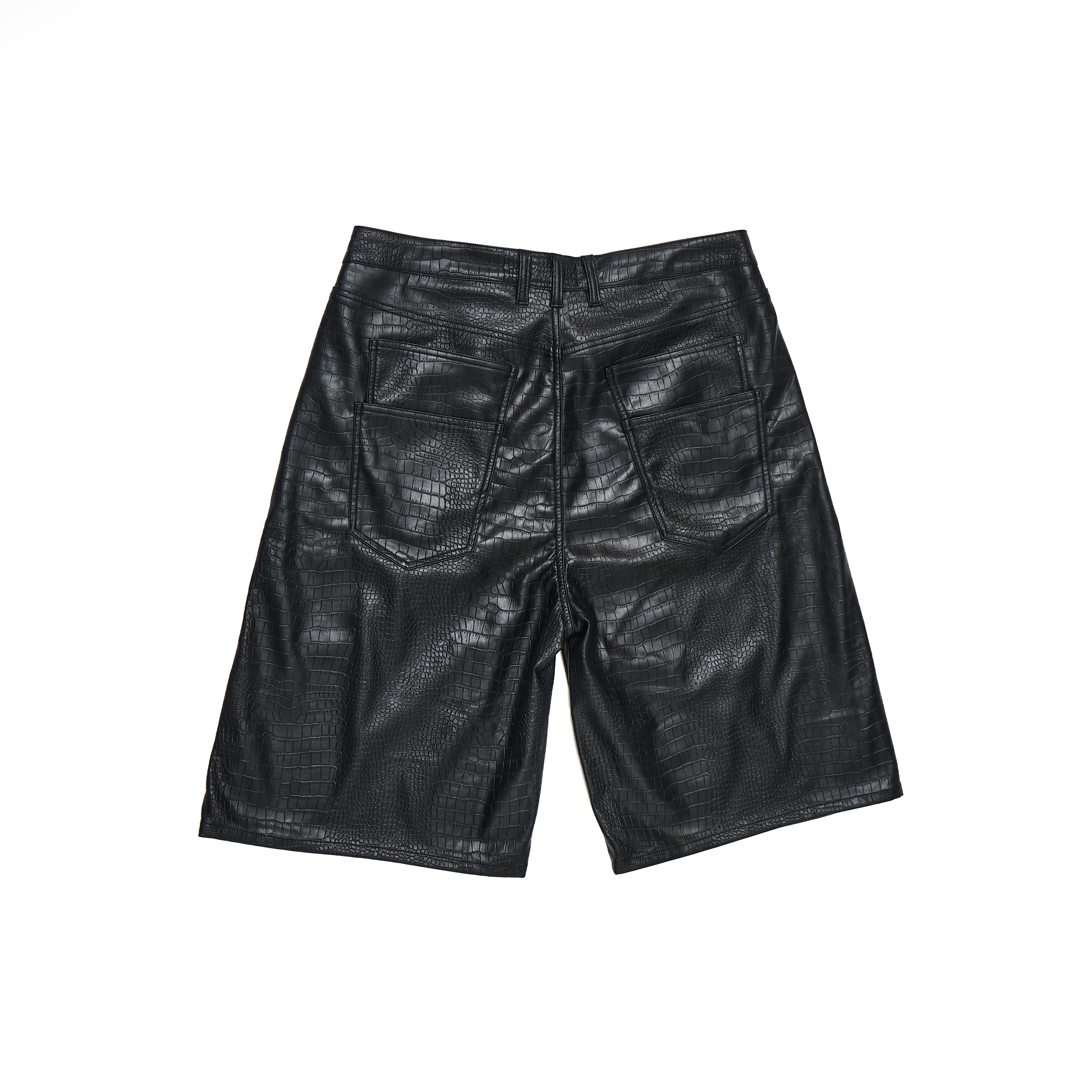 CAPRI CROC LEATHER JORTS