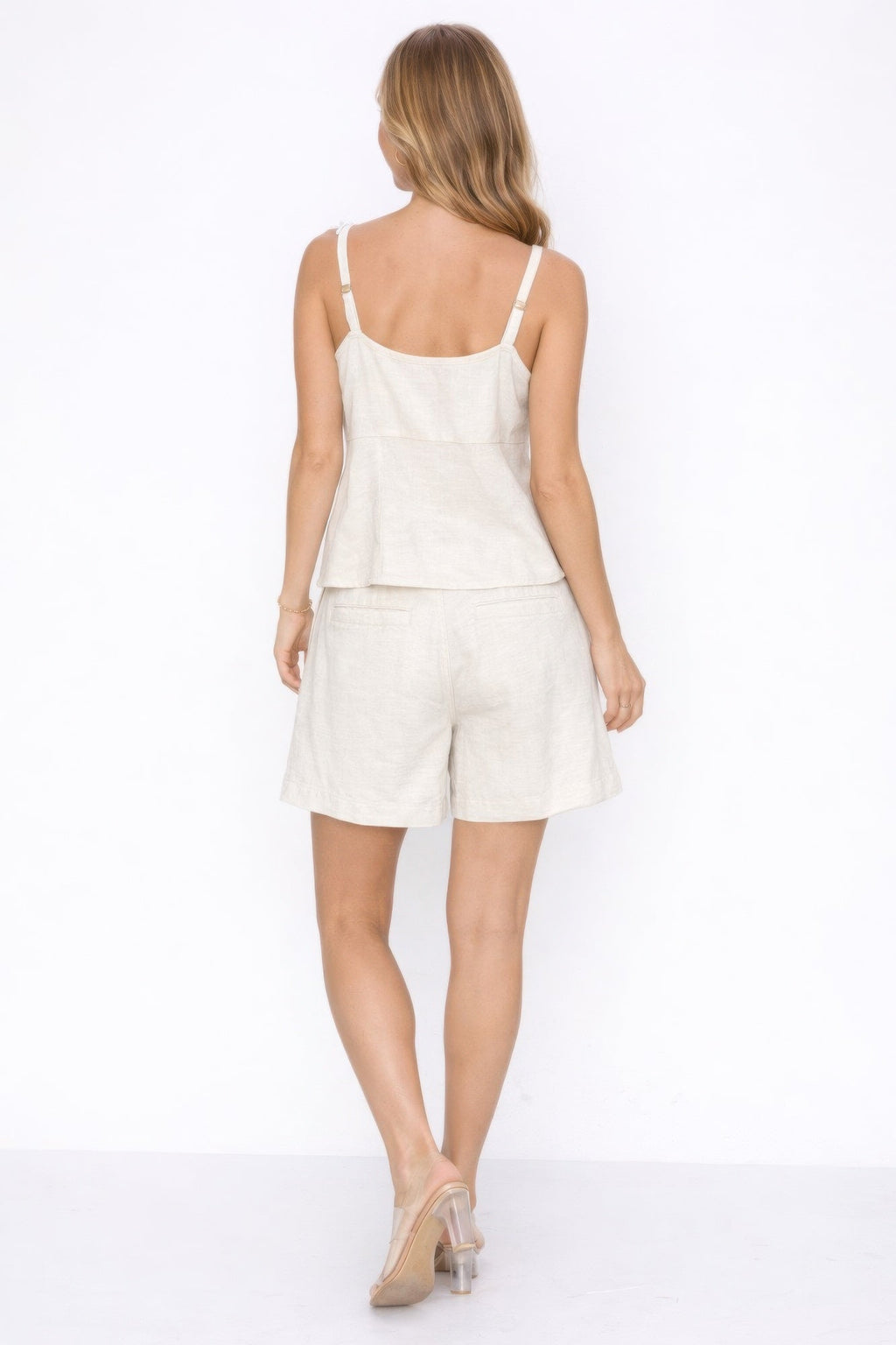 Linen Set Top And Shorts