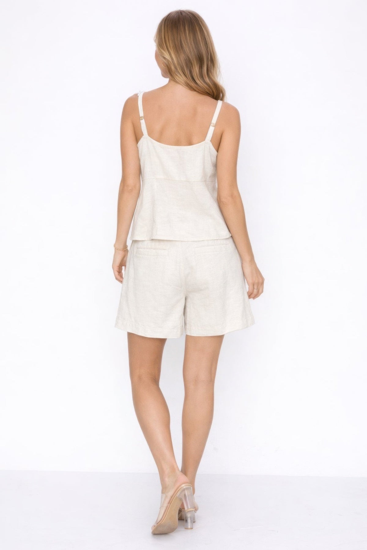 Linen Set Top And Shorts