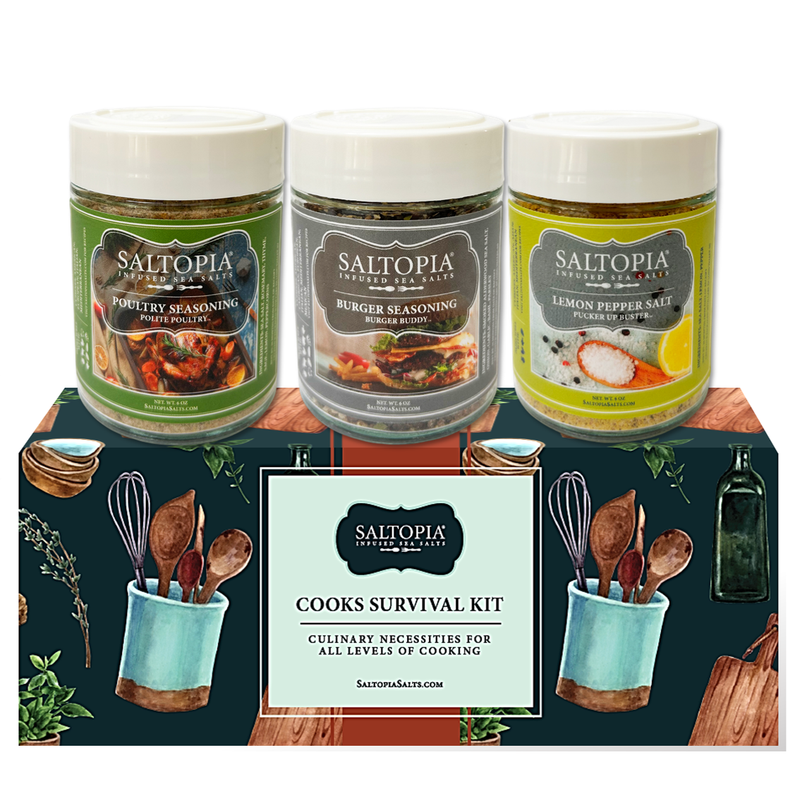 Cook's Survival Kit – Kitchen Seasoning Gift Set