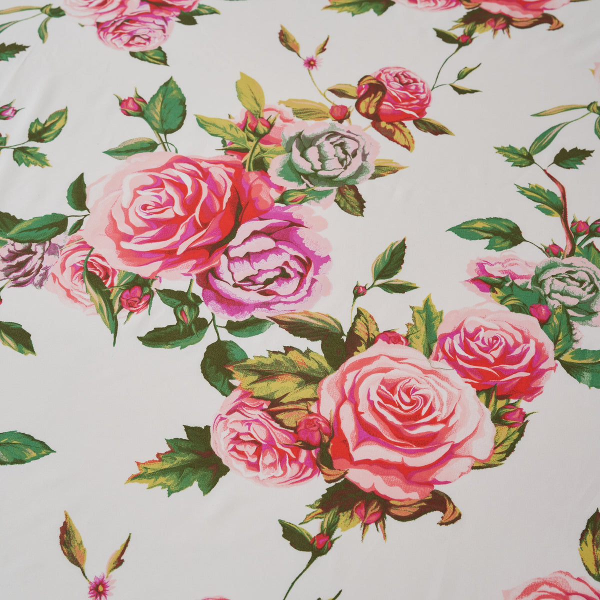 DaDa Romantic Roses Ruffled Floral Bed Skirt