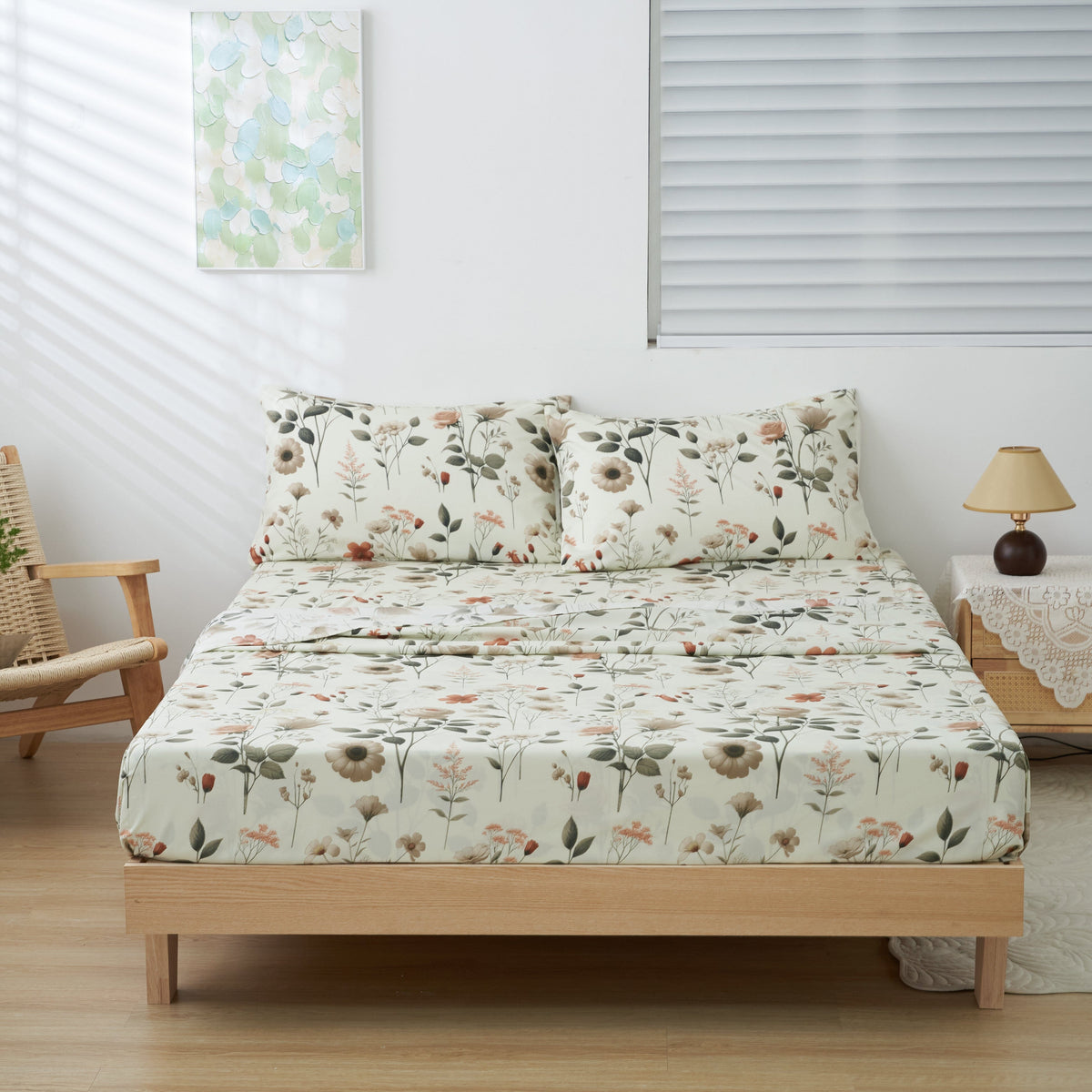 DaDalogy Enchanted Meadow Floral Bed-in-a-Bag Set