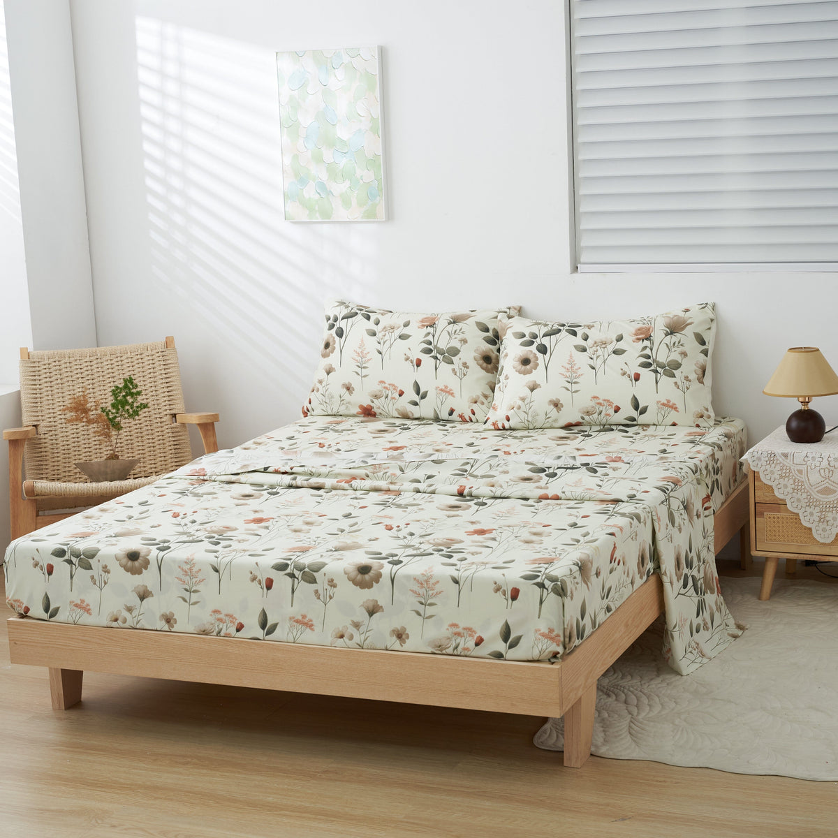 DaDalogy Enchanted Meadow Floral Bed-in-a-Bag Set