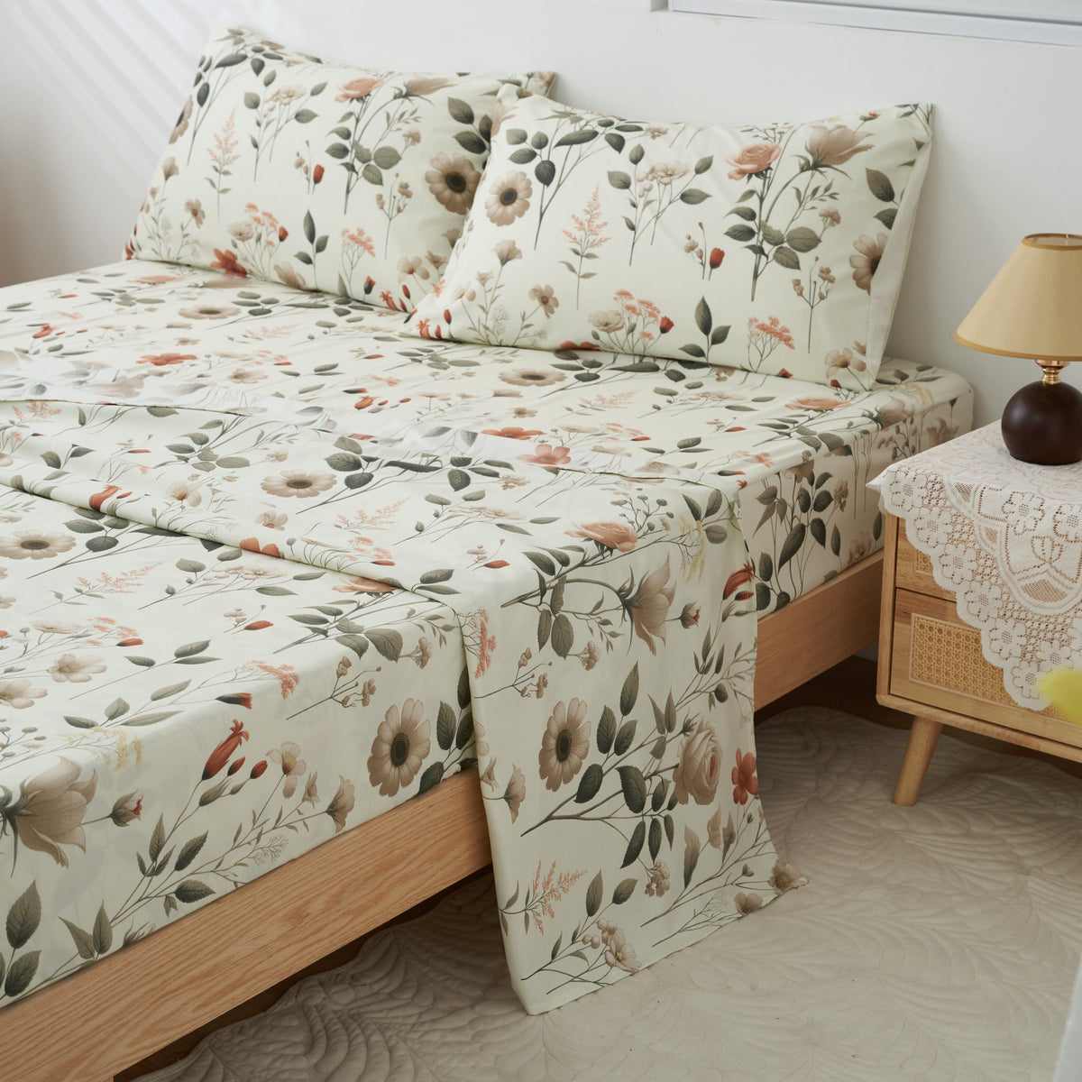 DaDalogy Enchanted Meadow Floral Bed-in-a-Bag Set