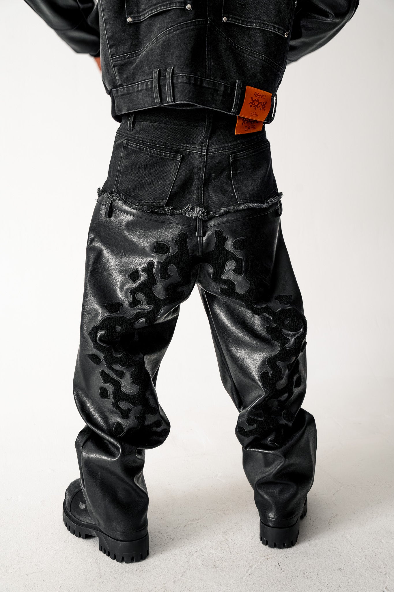 Capri Leather Pants