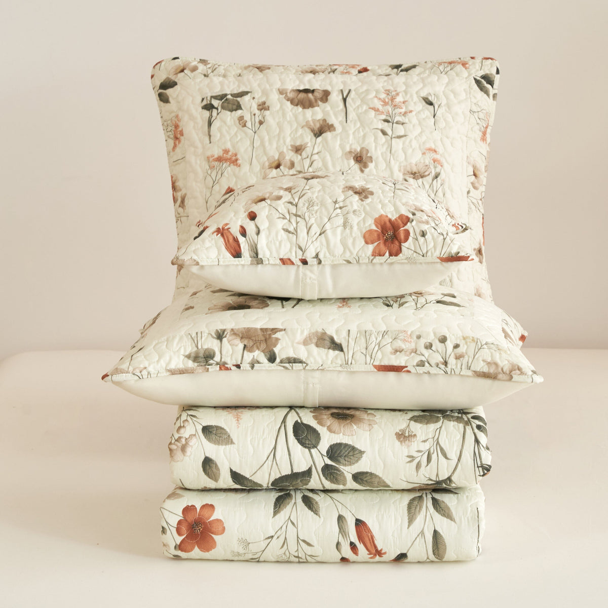 DaDalogy Enchanted Meadow Floral Euro Pillow Cover – 26 x 26 in