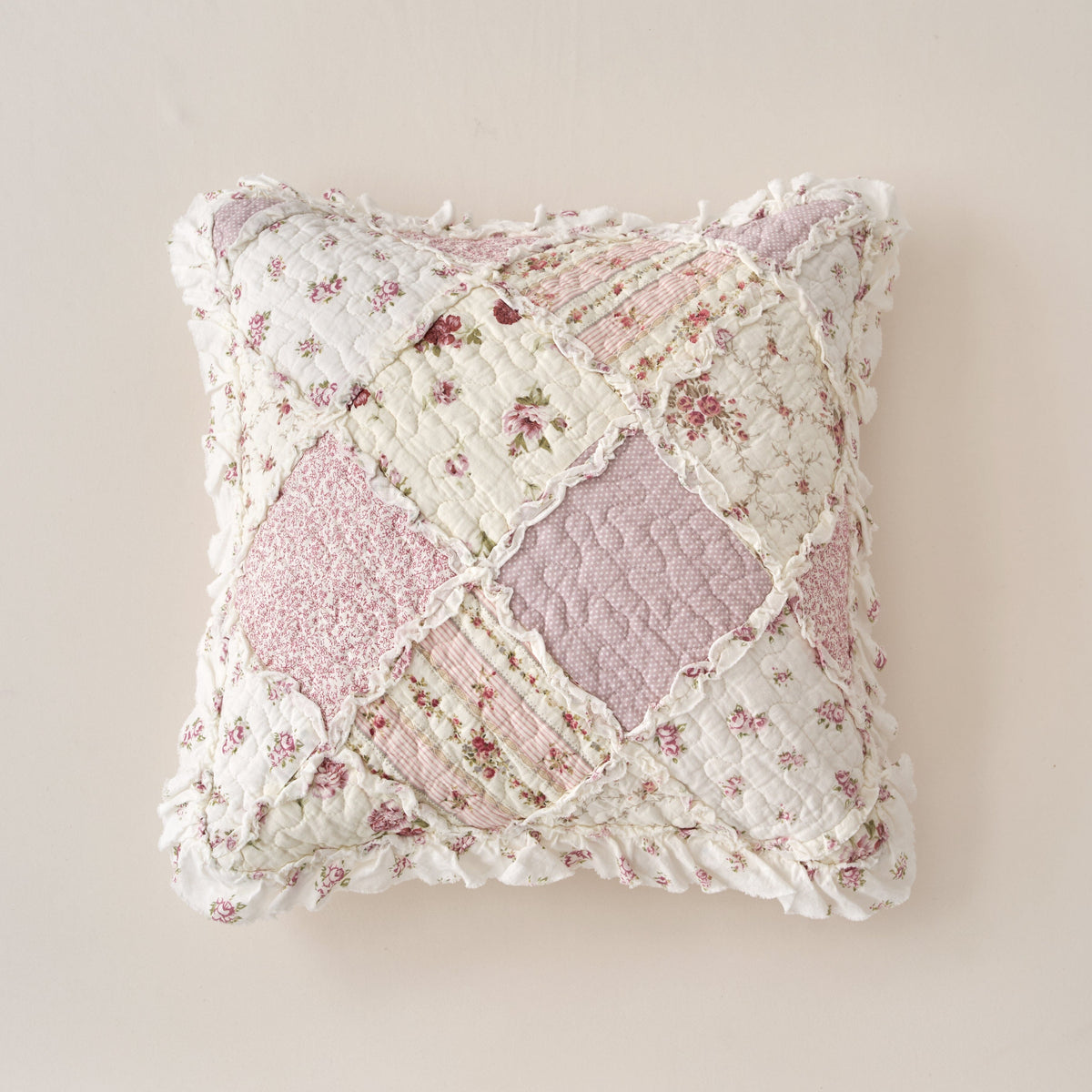 DaDalogy Blush Cottage Rose Pillow Covers – Set of 2