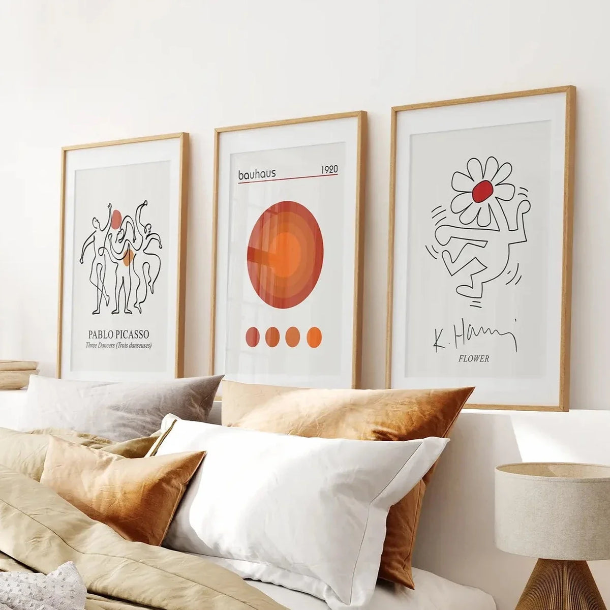 Abstract Picasso Wall Art Set of 3 Poster