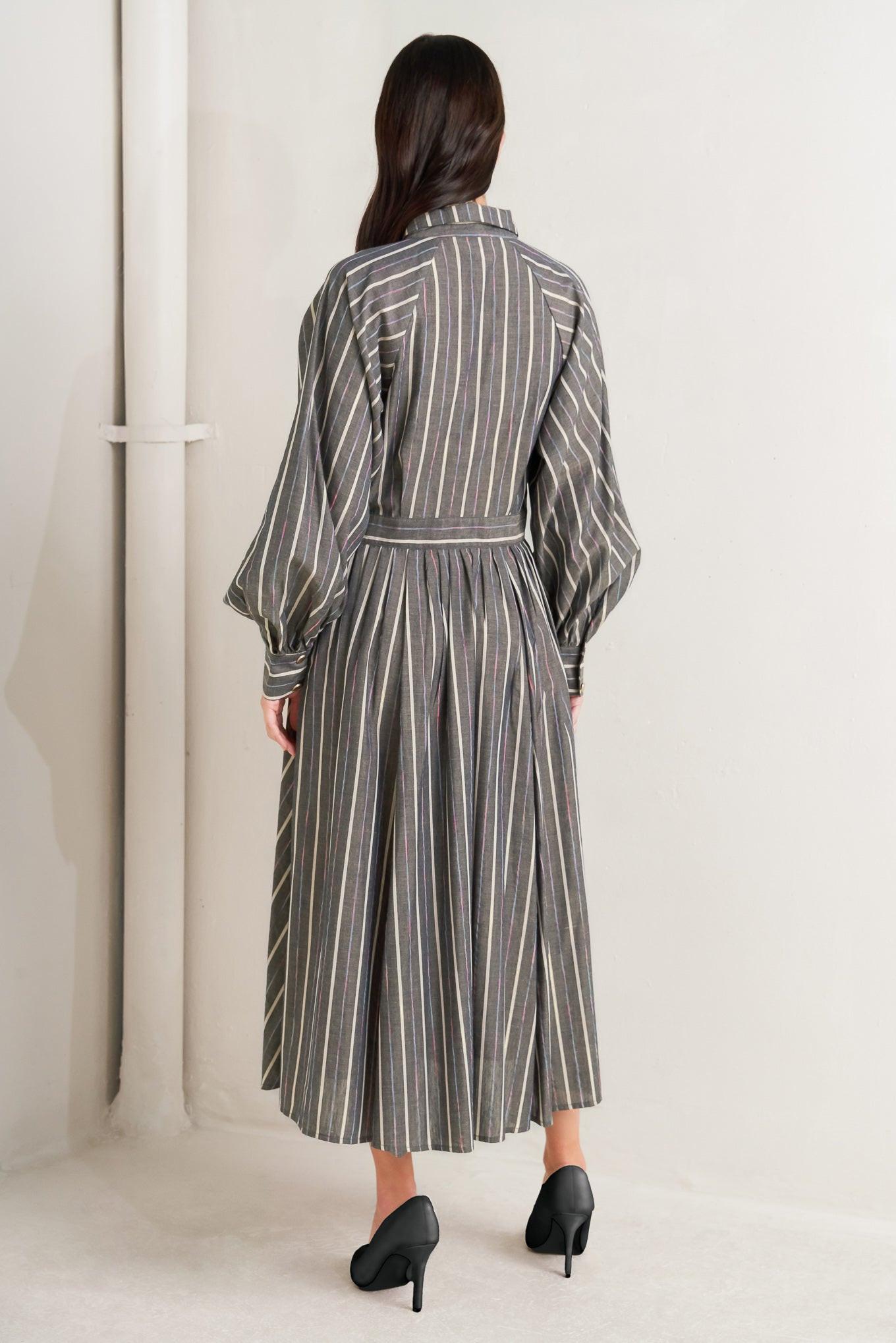 WHAT I FEEL WOVEN MIDI DRESS