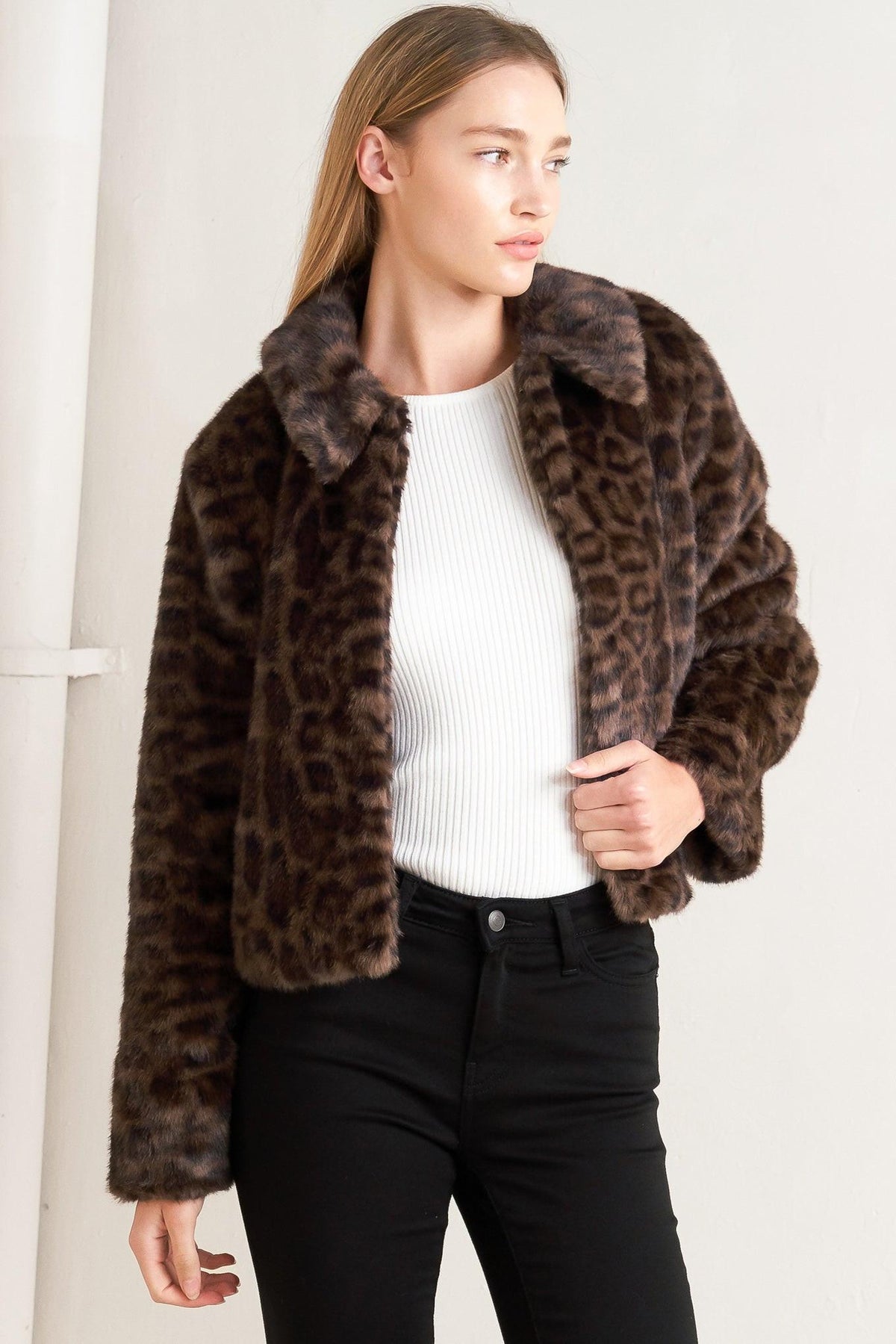 WILD FAME FAUX LEATHER JACKET