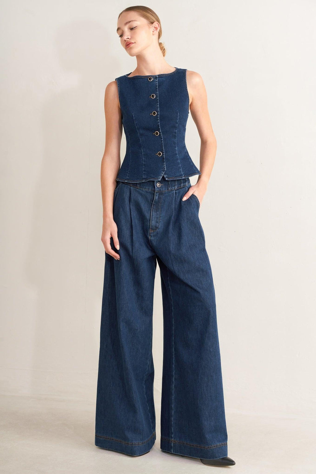OCEAN DRIVE WIDE DENIM PANTS