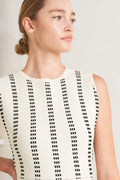 PERFECTLY POISED JACQUARD SWEATER MIDI DRESS