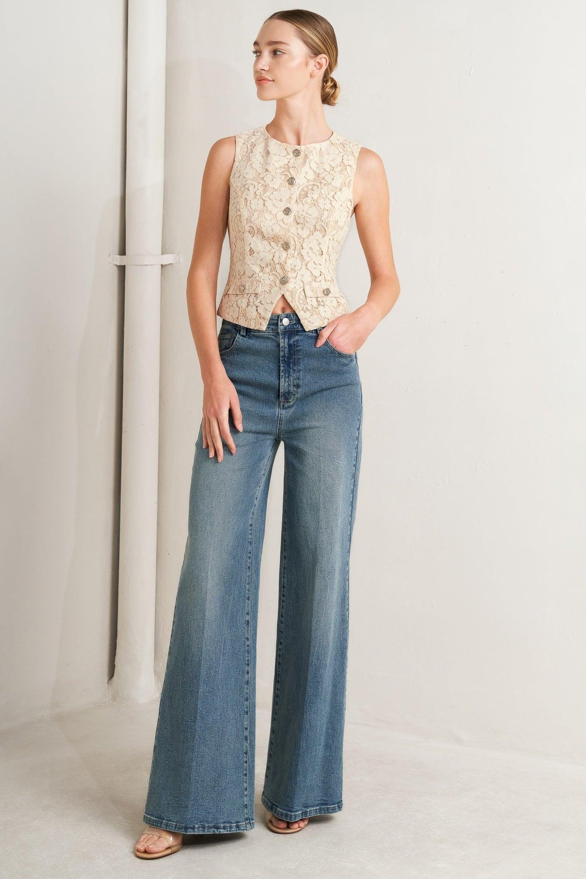 SWEET BUT STRONG WOVEN VEST
