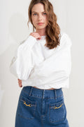 LAUREN TOUCH WOVEN TOP