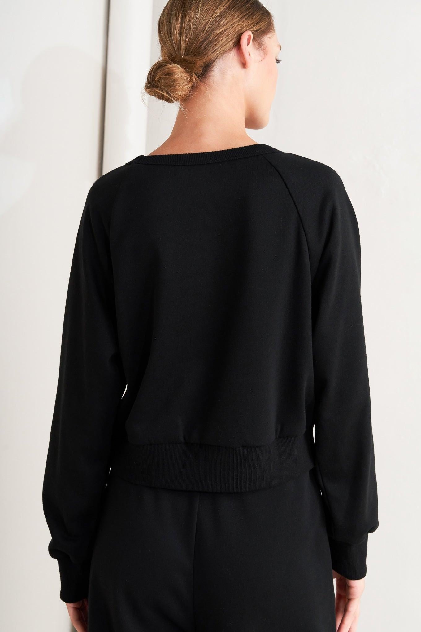 BLACK REGIMENT WOVEN TOP