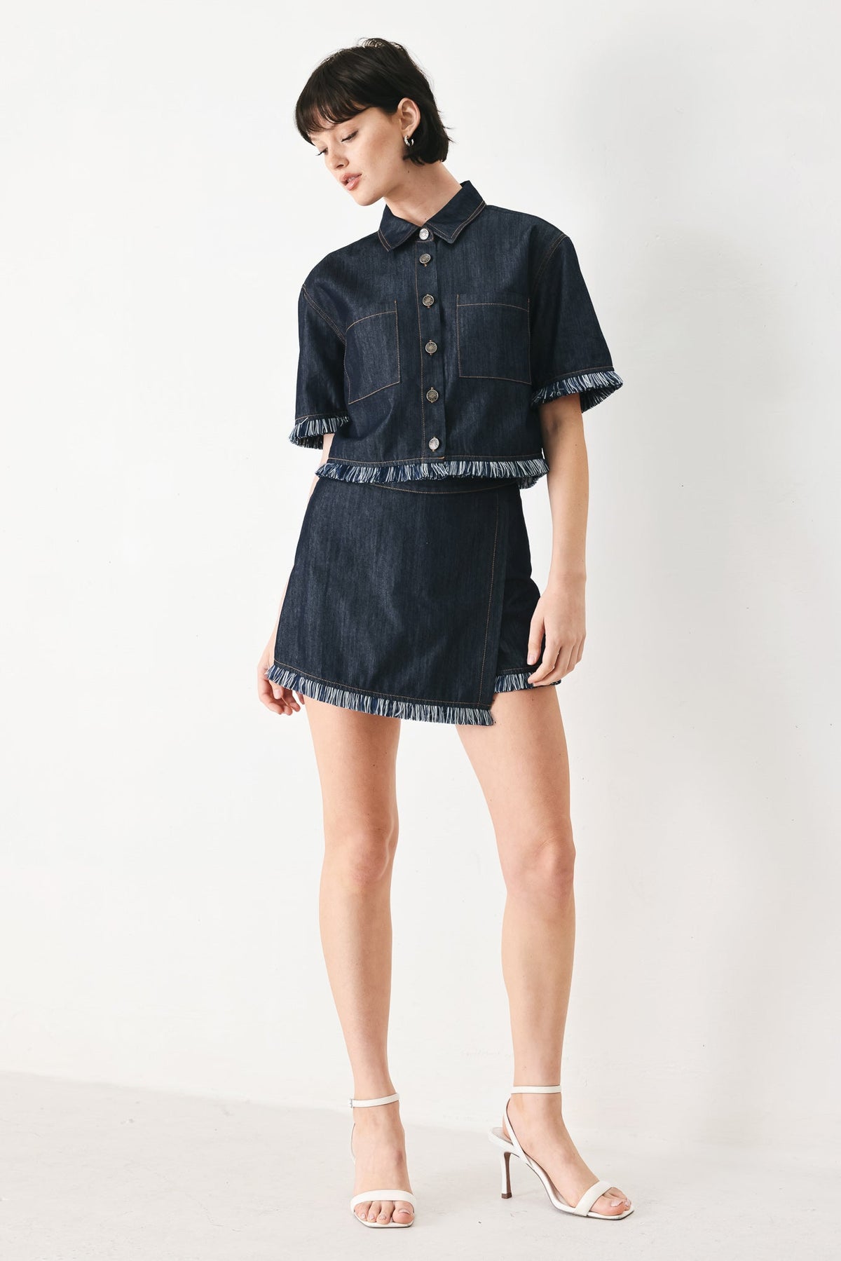 POWER SOFT WOVEN CROP JACKET