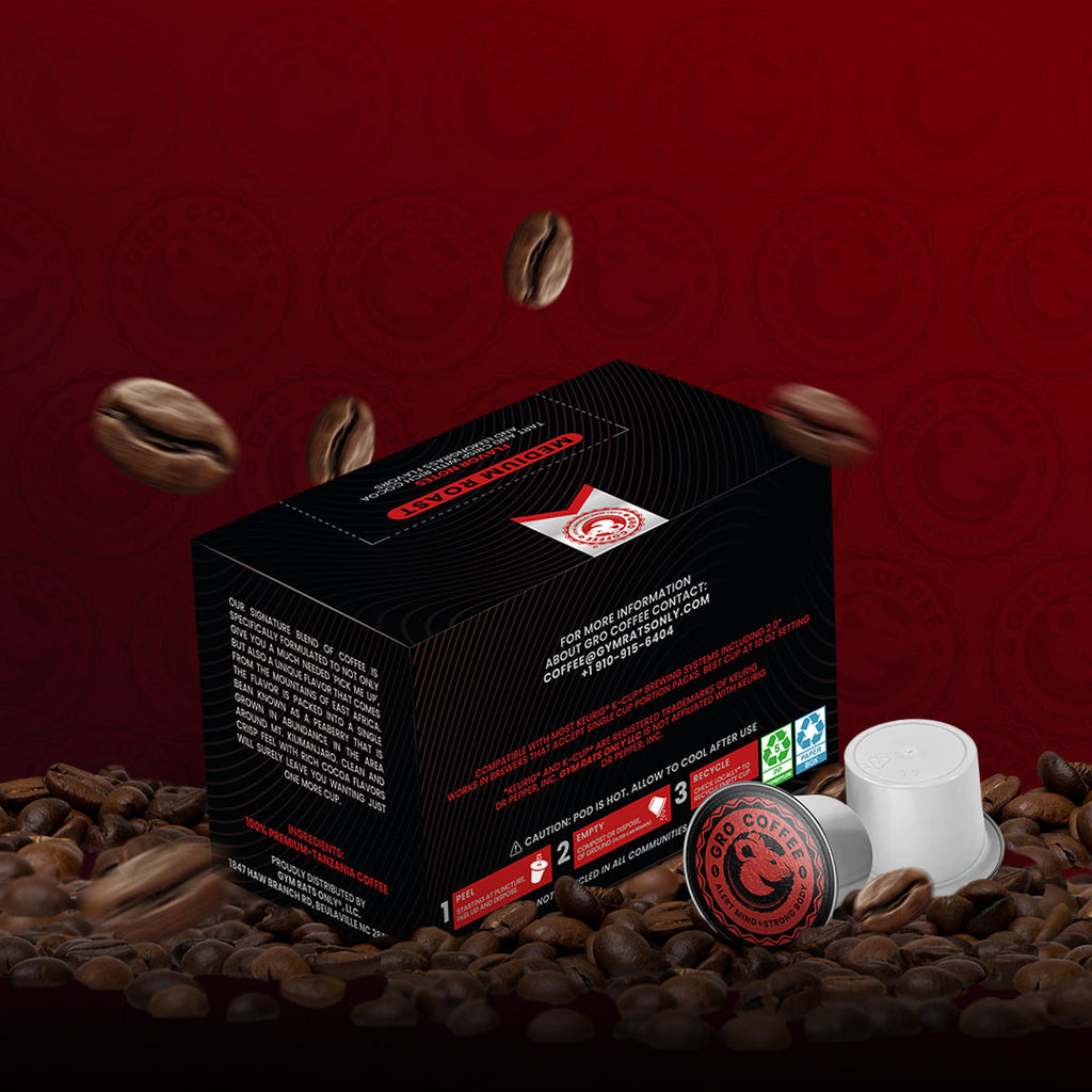 Tanzania Peaberry Caffeinated Pods Qty 12