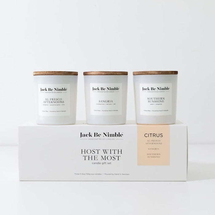 Host with the Most Citrus Soy Candle Gift Set