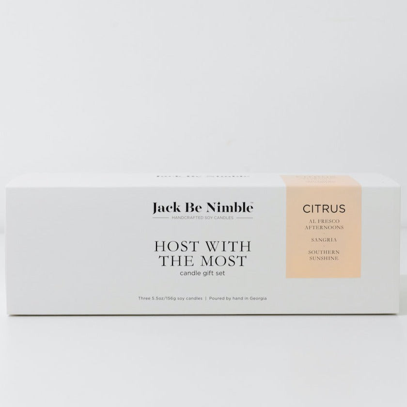 Host with the Most Citrus Soy Candle Gift Set