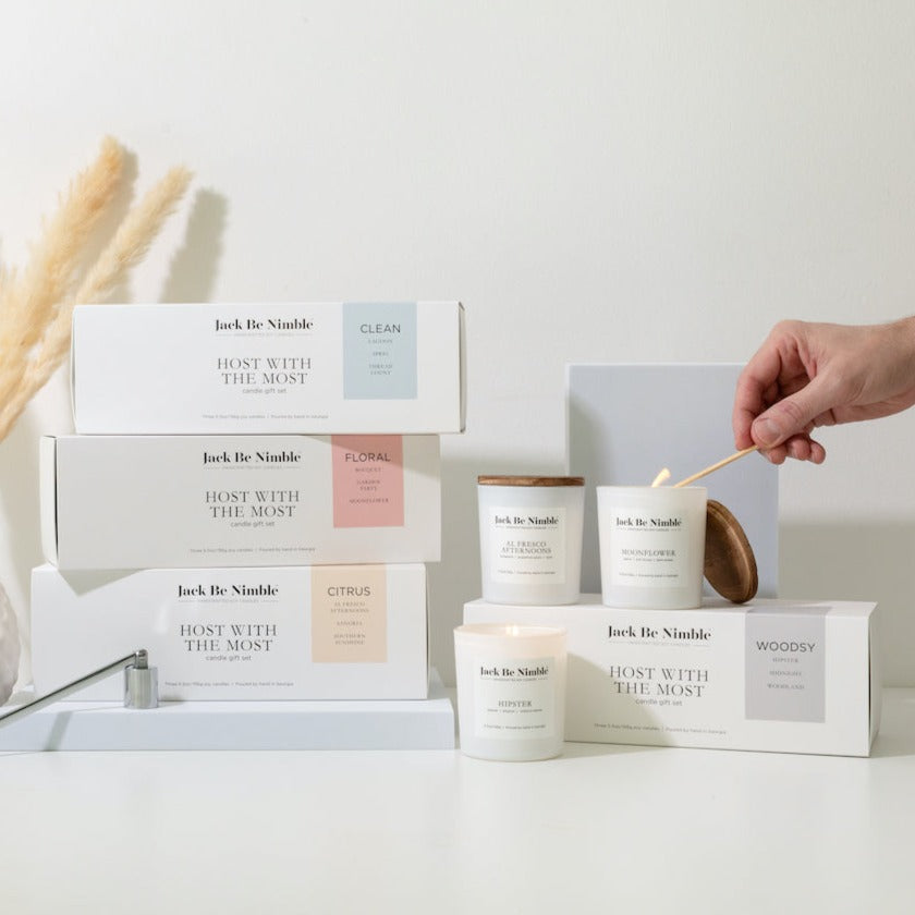Host With the Most Woodsy Soy Candle Gift Set