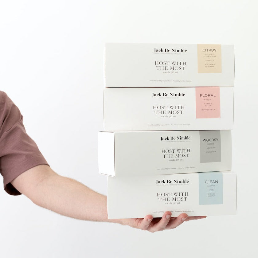 Host With the Most Woodsy Soy Candle Gift Set