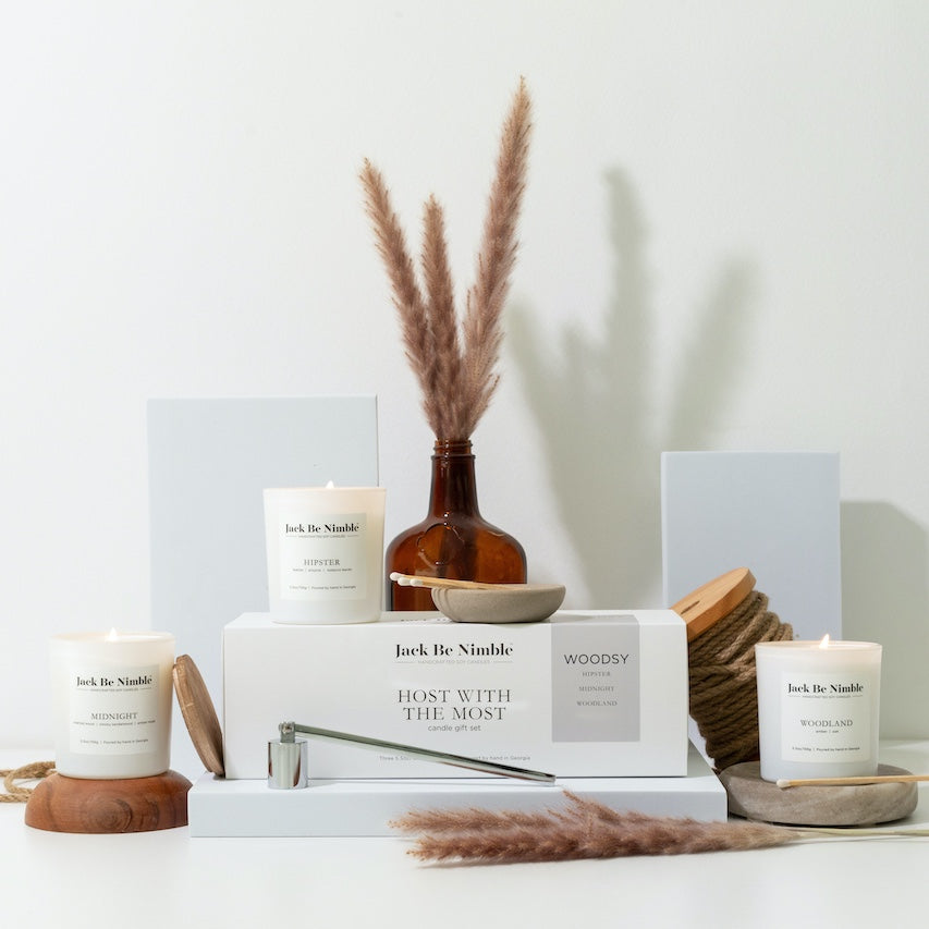 Host With the Most Woodsy Soy Candle Gift Set