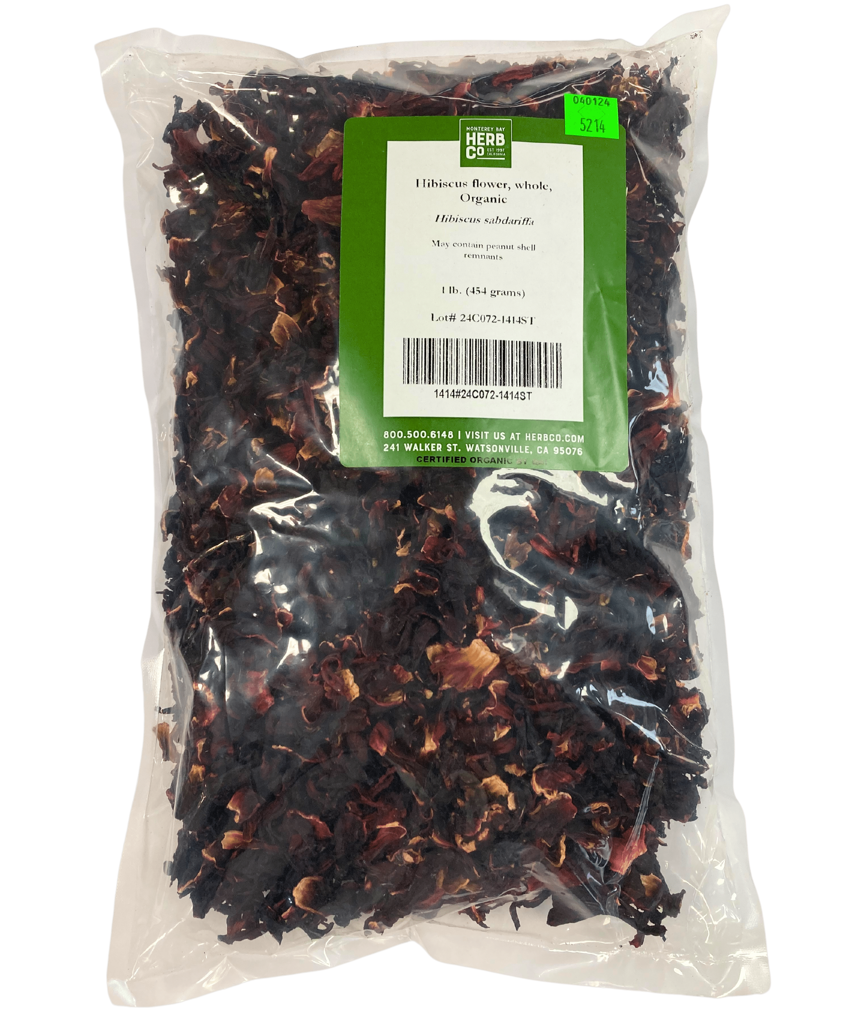 Hibiscus Flowers, Organic