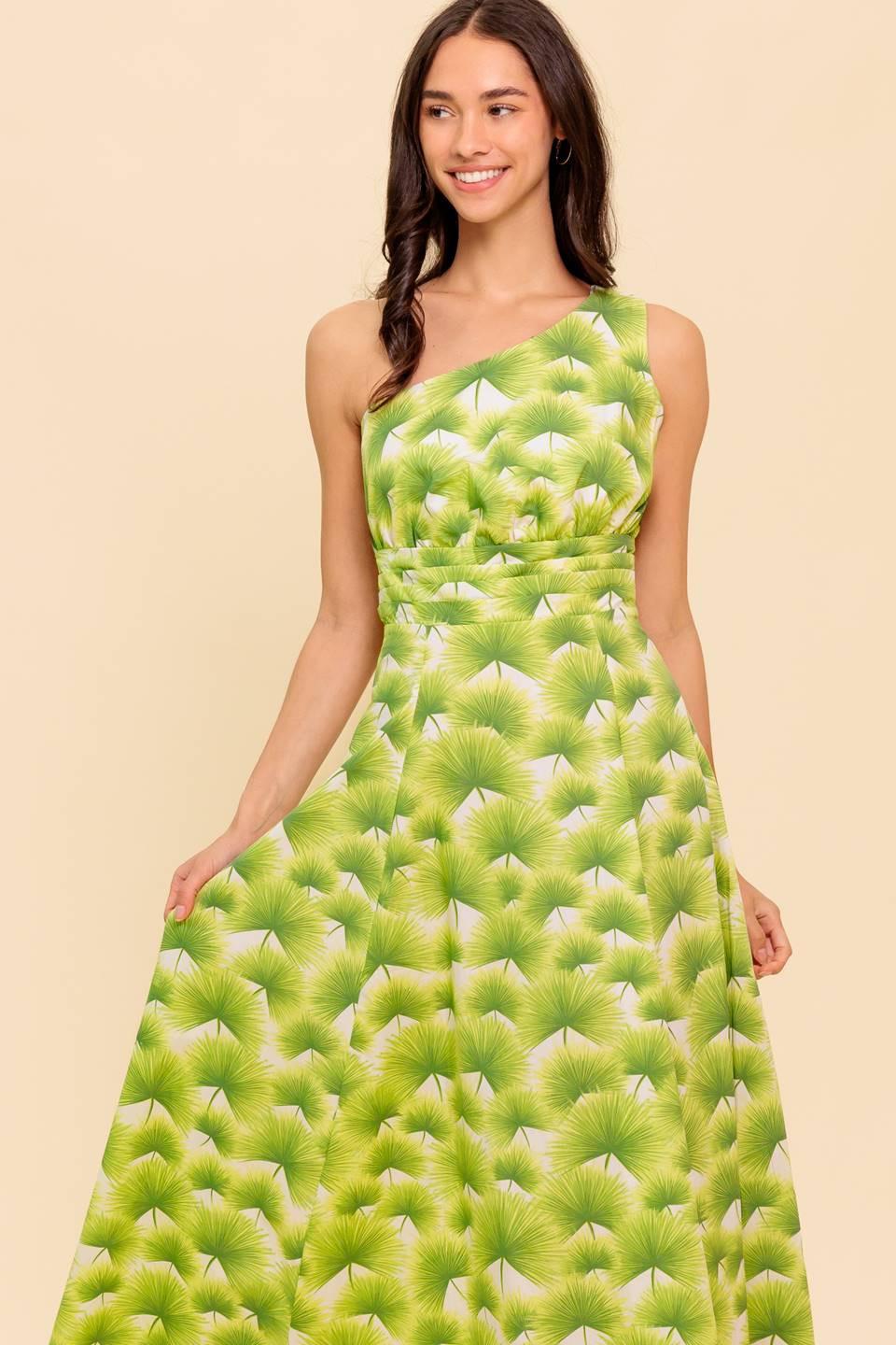 WALK IN THE GARDEN WOVEN MDI DRESS