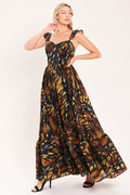 EMBERWING GARDEN GOWN WOVEN MAXI DRESS