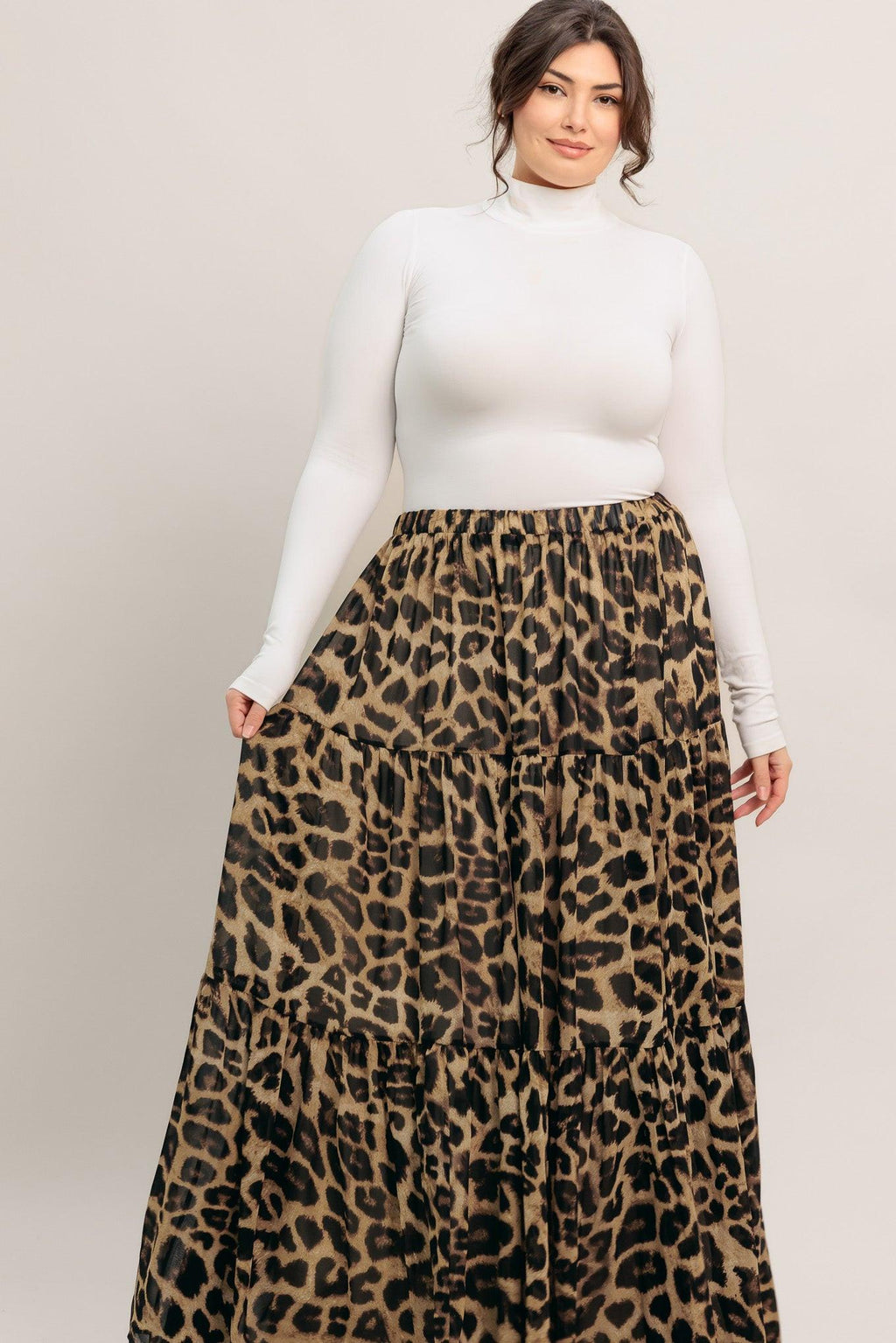 SEASONLESS STYLING WOVEN MAXI SKIRT