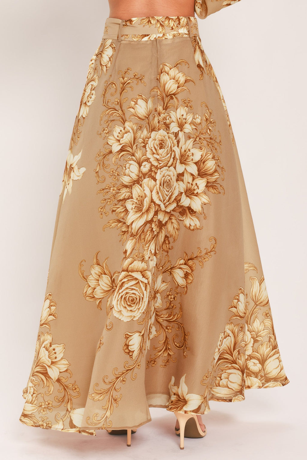 MOONLIT GARDEN PRINTED MAXI SKIRT