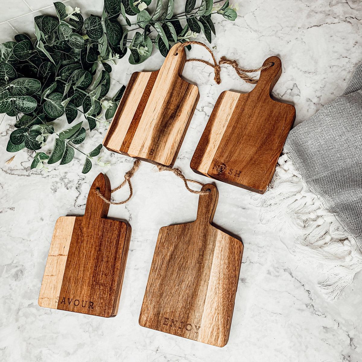 Charcuterie Boards – 8 x 4.5 in (Individual or Set of 4)