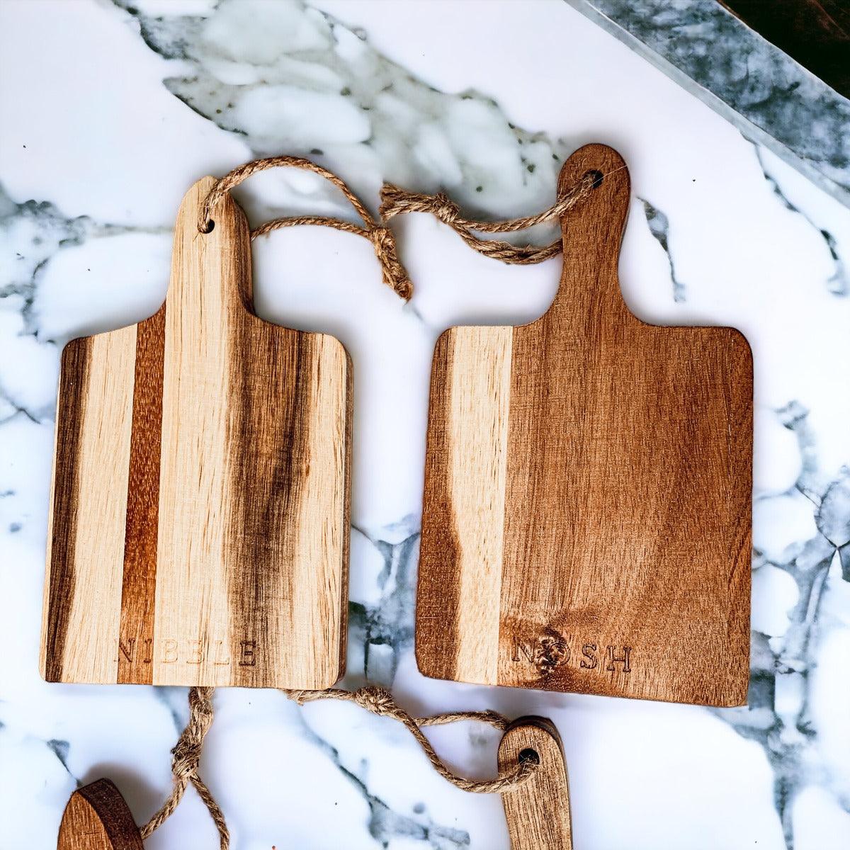 Charcuterie Boards – 8 x 4.5 in (Individual or Set of 4)