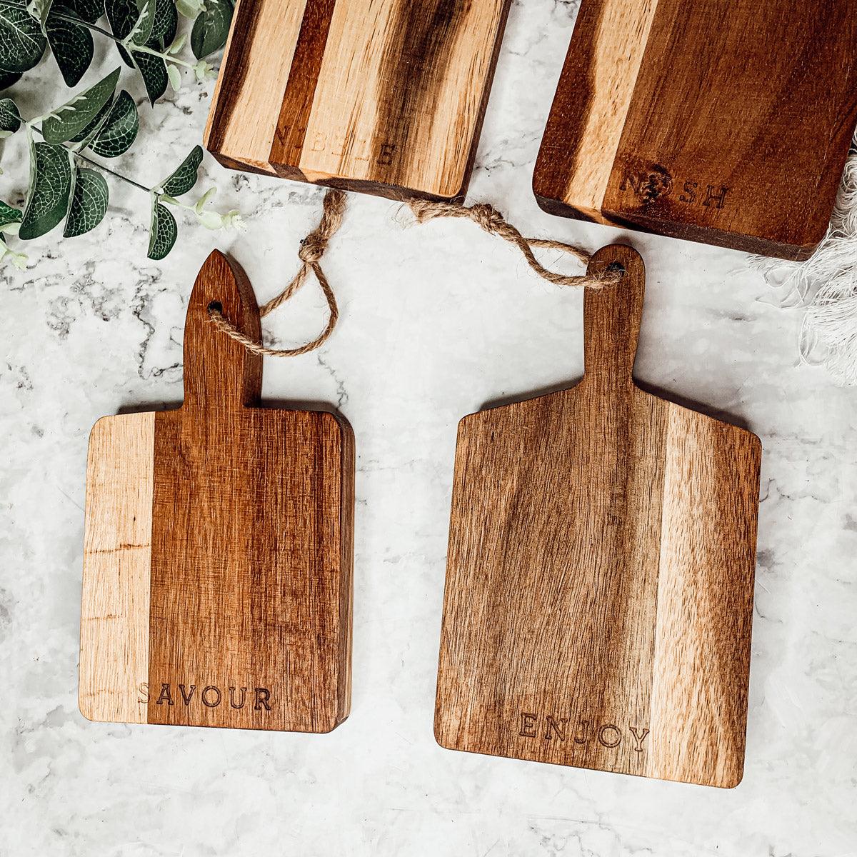 Charcuterie Boards – 8 x 4.5 in (Individual or Set of 4)