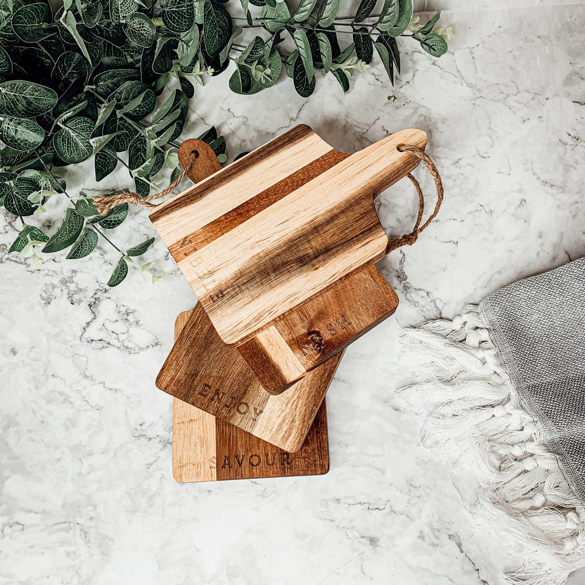 Charcuterie Boards – 8 x 4.5 in (Individual or Set of 4)