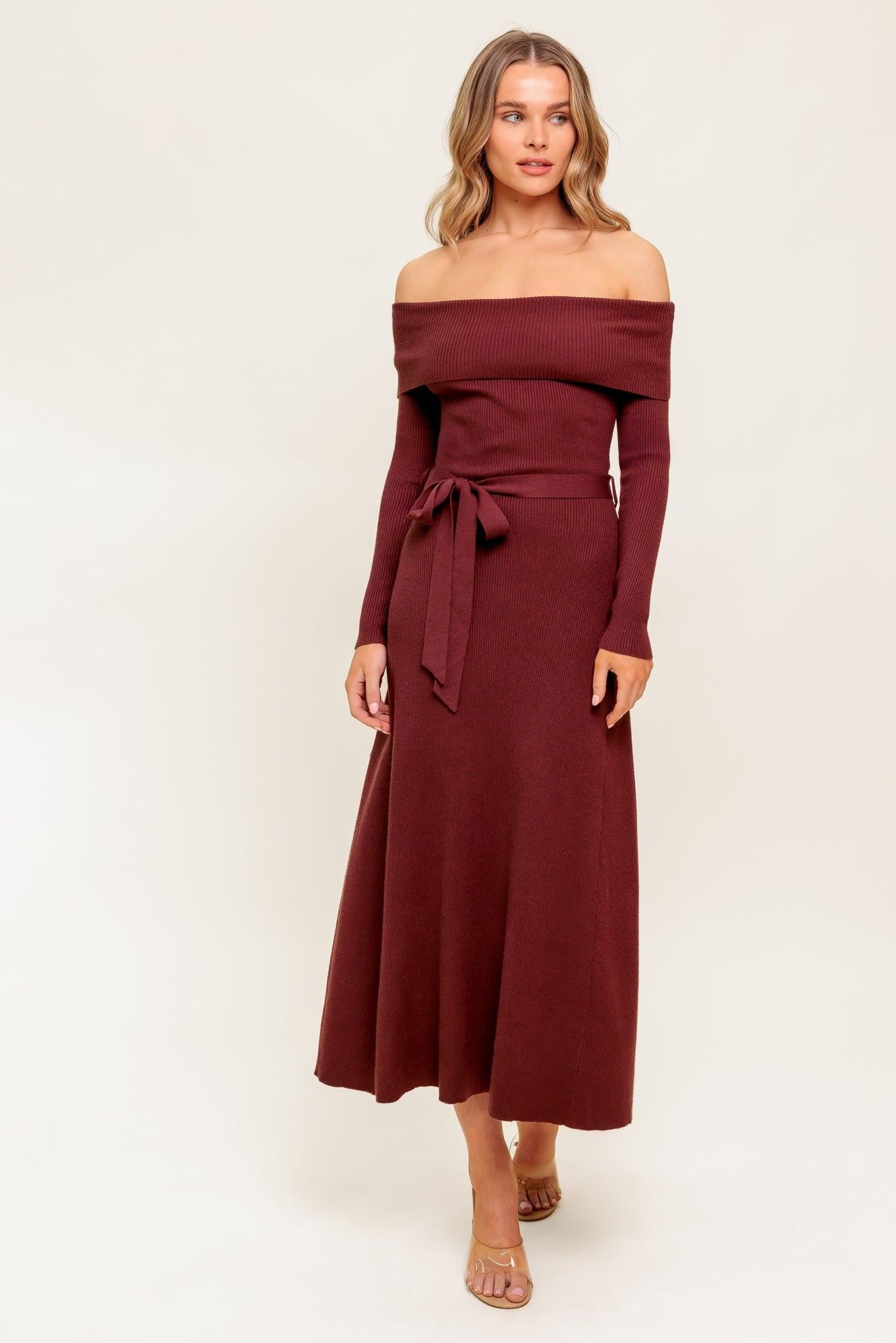 ALL A FANTASY SWEATER MIDI DRESS