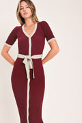 SWEETEST SEASON BUTTON DOWN SWEATER MIDI DRESS