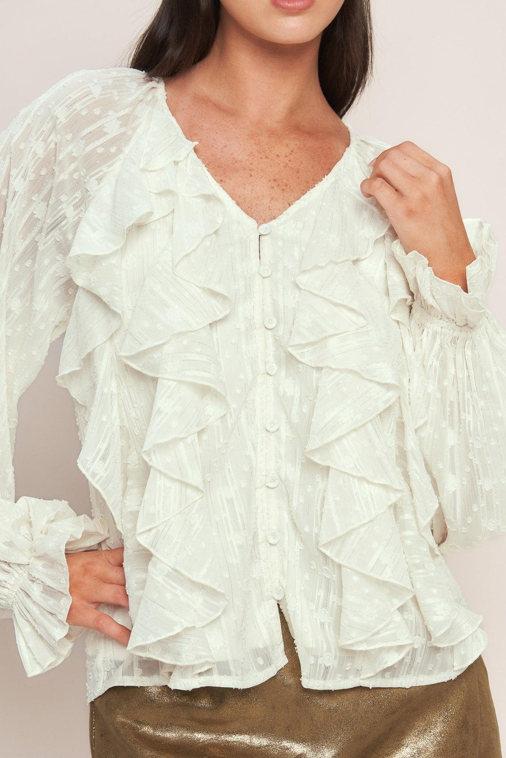 MILK & MOONLIGHT WOVEN TOP