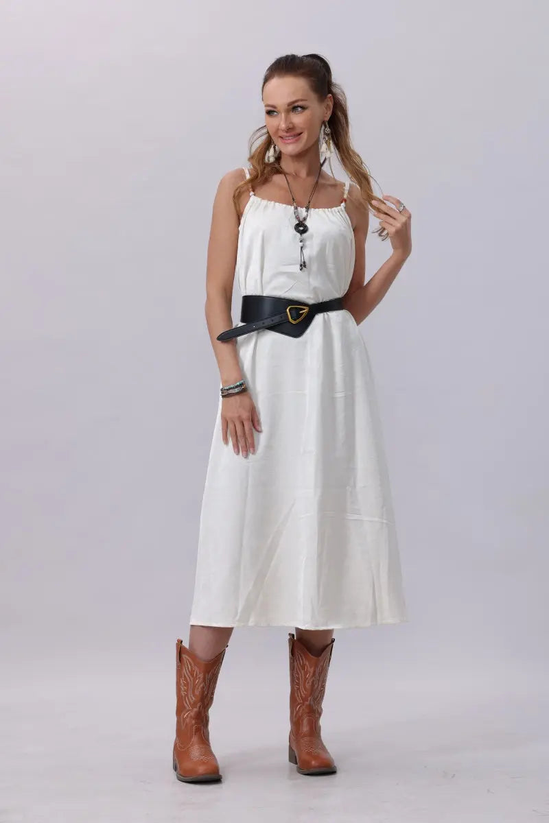 Asymmetrical Buckle Wide Waist Belt