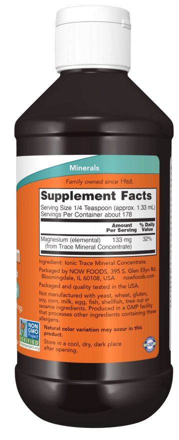 Magnesium With Trace Minerals, Liquid
