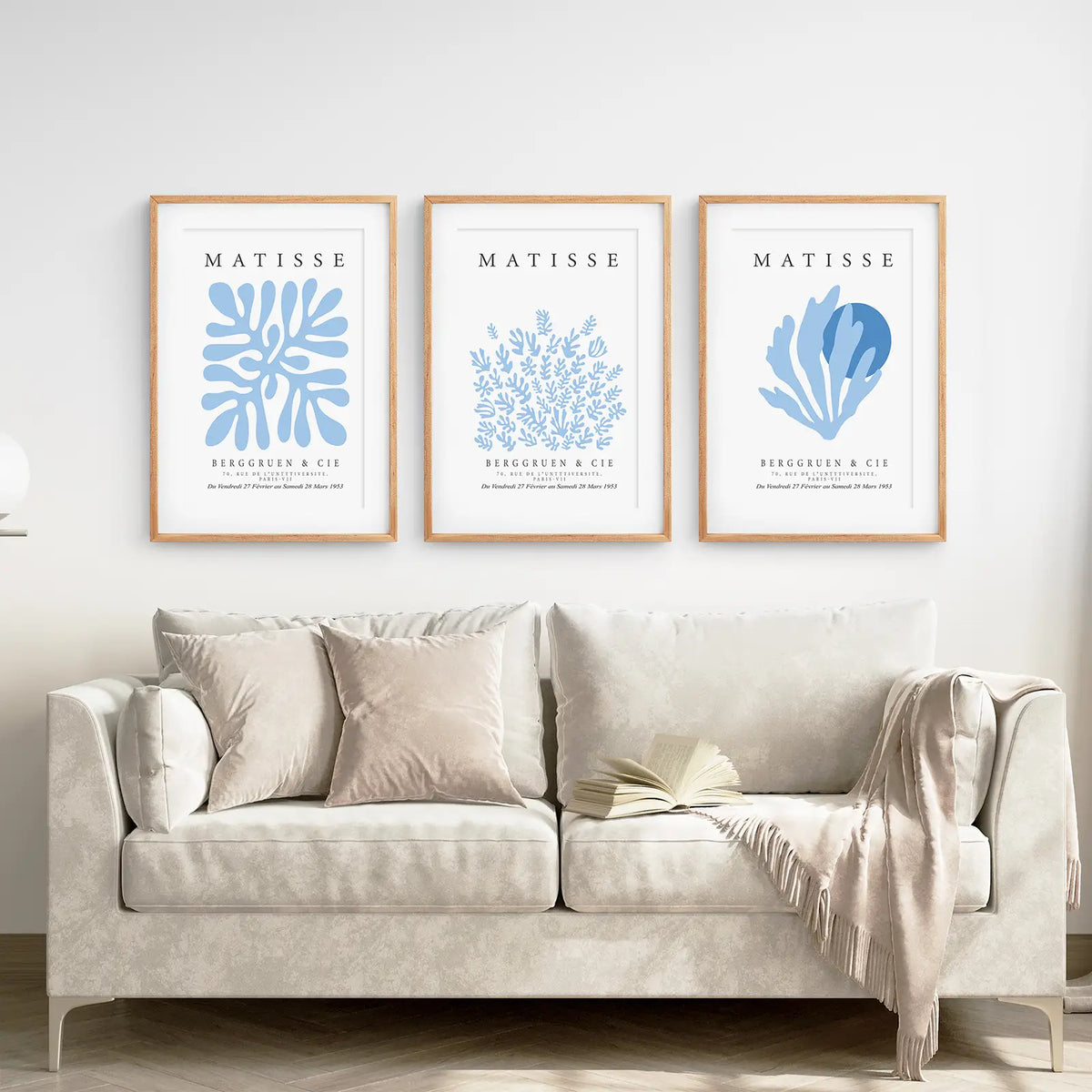 Light Blue Henri Matisse Exhibition Art Set