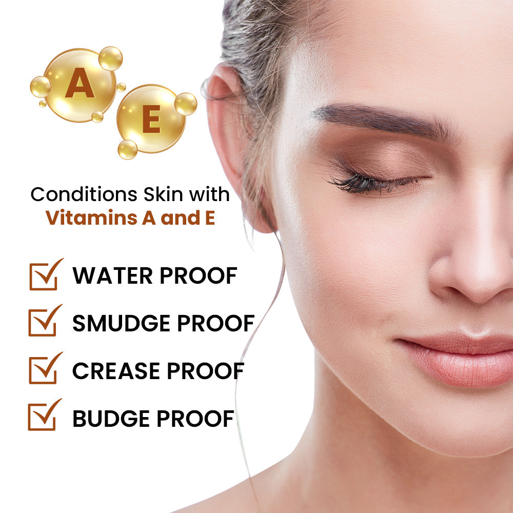 Golden Apricot Any Wear Creme - A Waterproof Multi-tasking creme to powder product for eyes, cheeks & lips. Can be worn anywhere