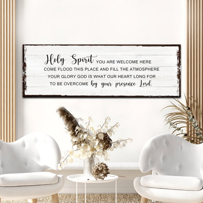 Holy Spirit Rustic Canvas Wall Art