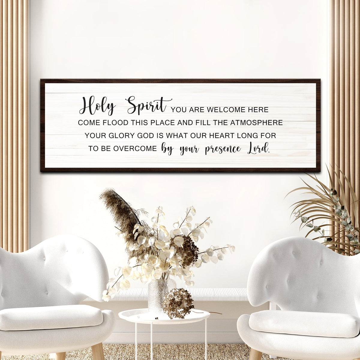 Holy Spirit Rustic Canvas Wall Art