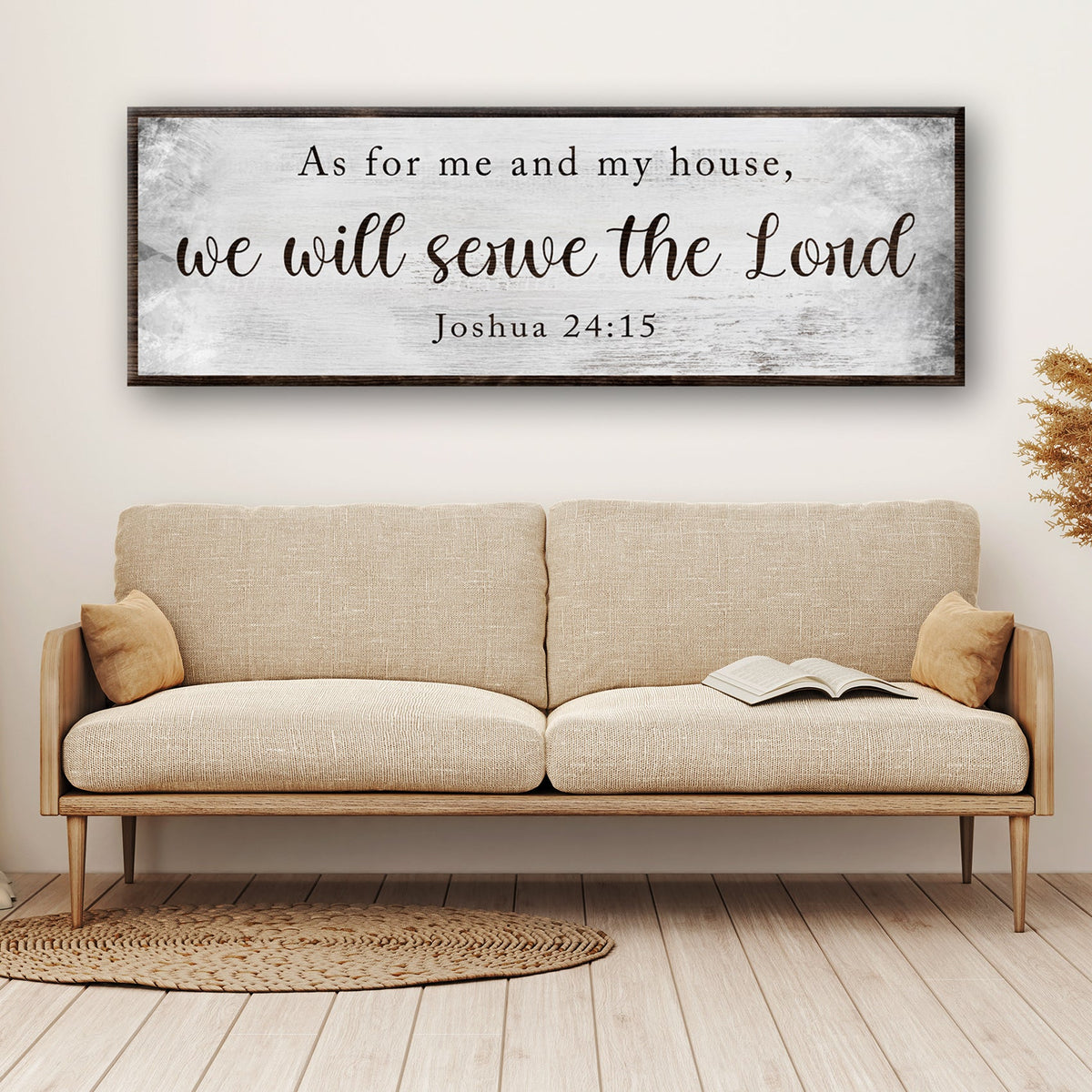 We Will Serve the Lord Wall Sign – Joshua 24:15, Style II