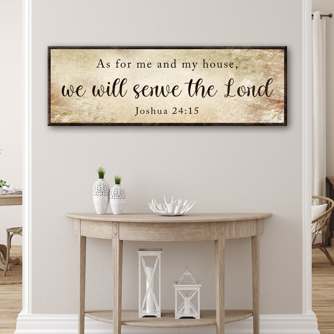 We Will Serve the Lord Wall Sign – Joshua 24:15, Style II
