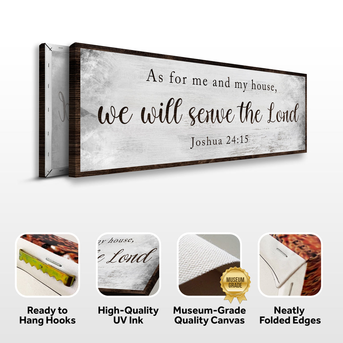 We Will Serve the Lord Wall Sign – Joshua 24:15, Style II