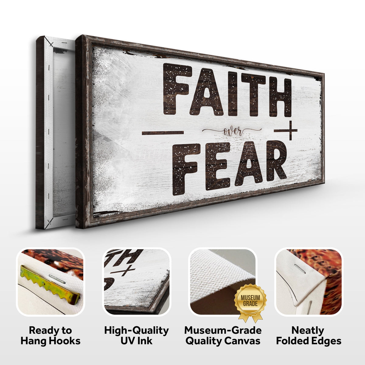 Faith Over Fear Canvas Wall Art