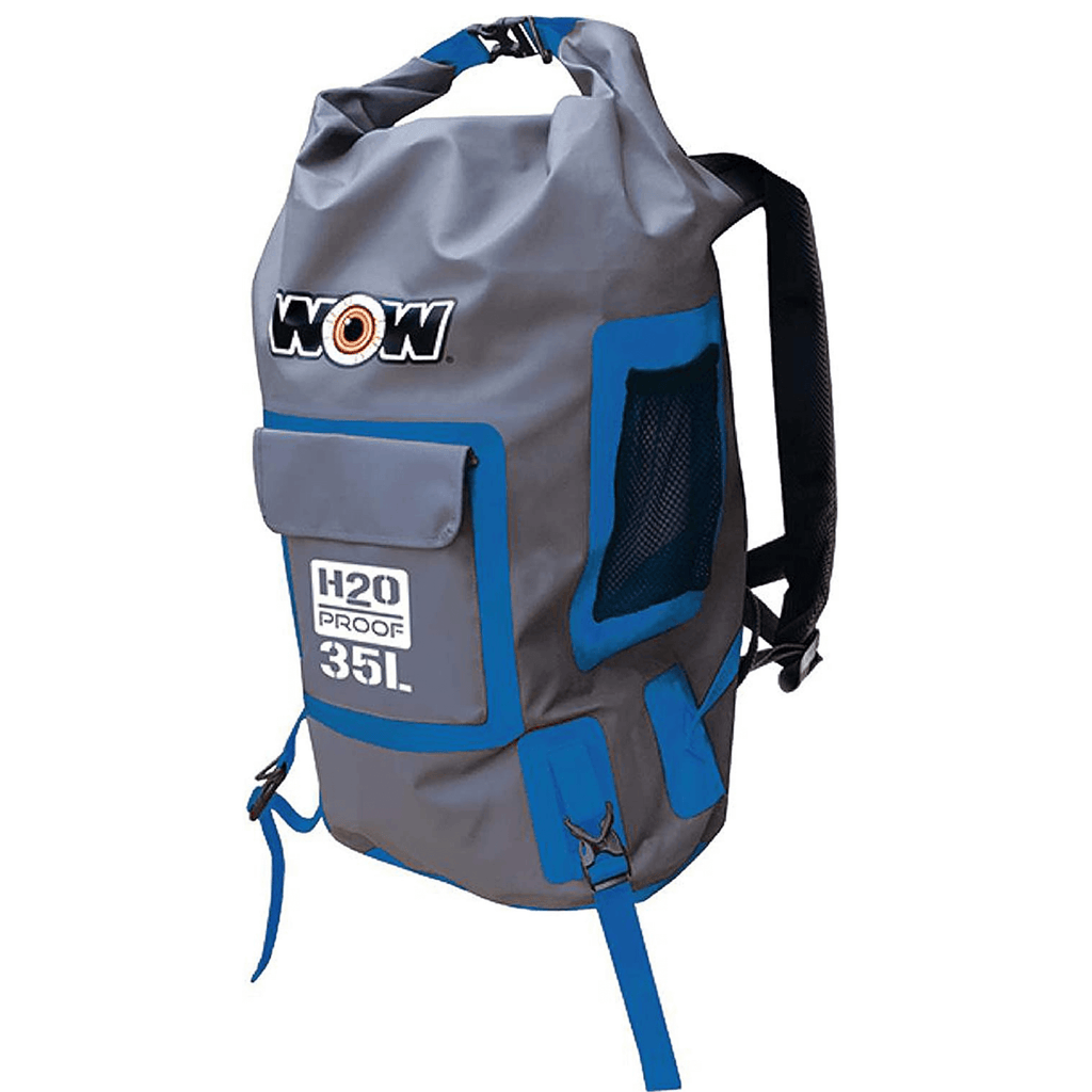 WOW Watersports H2O WaterProof Dry Backpack with Adjustable Strap Blue